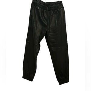 DO+BE black leather dress casual pants